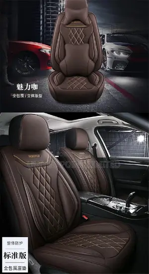 Executive Leather Seat Cover (Coffee Brown )