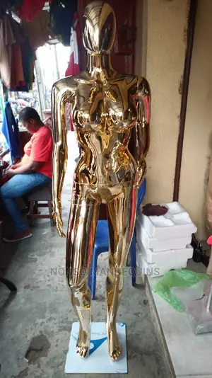 Gold Chrome Size 12 Display Female Mannequins