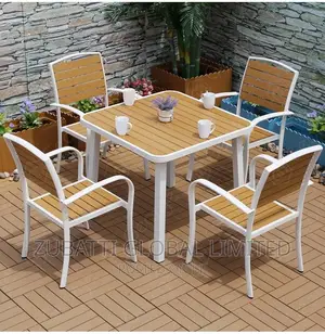 Patio Wooden Chair / Outdoor Garden Chair / Cafeteria Chair