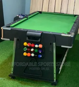7ft New 4 in 1 Snooker Table With Dining Table and Accessori