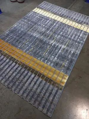 5x7fts Blue and Grey Turkey Center Rug
