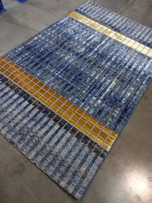 4x6fts Blue and Gold Turkey Center Rug
