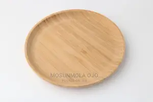 7.5inches Round Shape Plate Wooden Bamboo Circle Plate