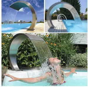 Waterfall Curve for Swimming Pool