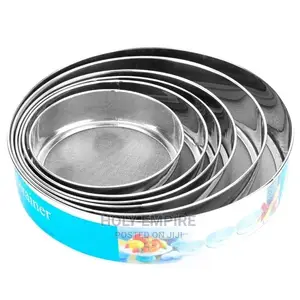 Flour Sieve Set Round Shape Wheat Flour Filter Strainer 6pcs