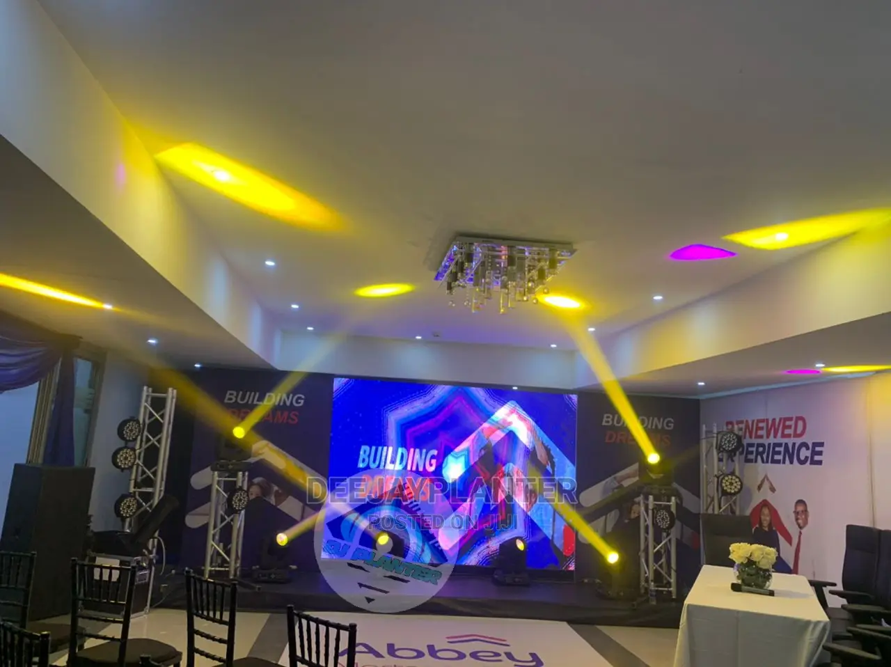 Stage, Lights ,Screen and Sounds