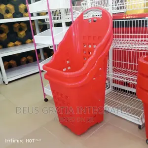 Long Supermarket Trolley Basket
