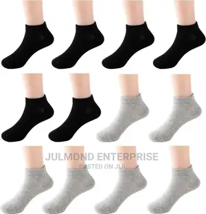 12 Pcs No Show Adult Socks