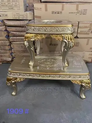 New Royal Upholstery Centre Table With 2 Side Stools