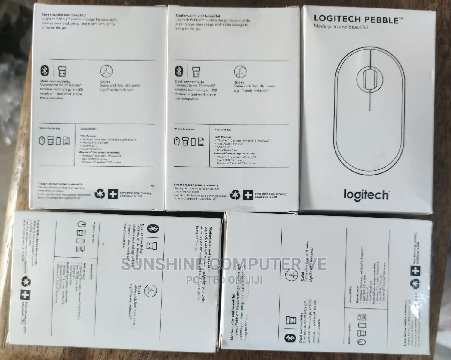 Logitech Mouse Wireless M350 Pebble Bluetooth