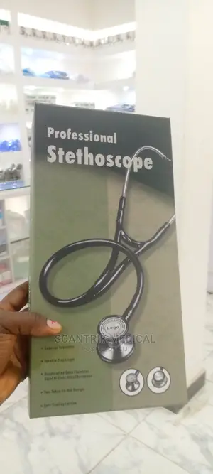 Portable Cardiology Medical Dual Head Stethoscope