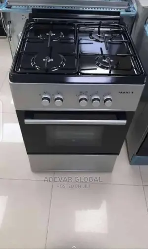 Maxi 4 Gas Cooker Standing Burner 60 X 60 Silver