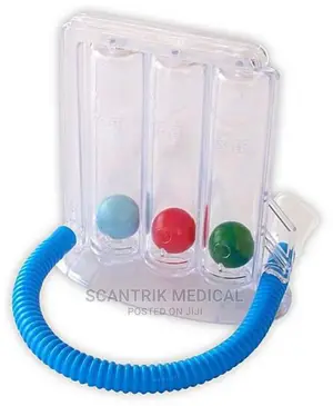 Three Ball Spirometer for Breathing Exercise