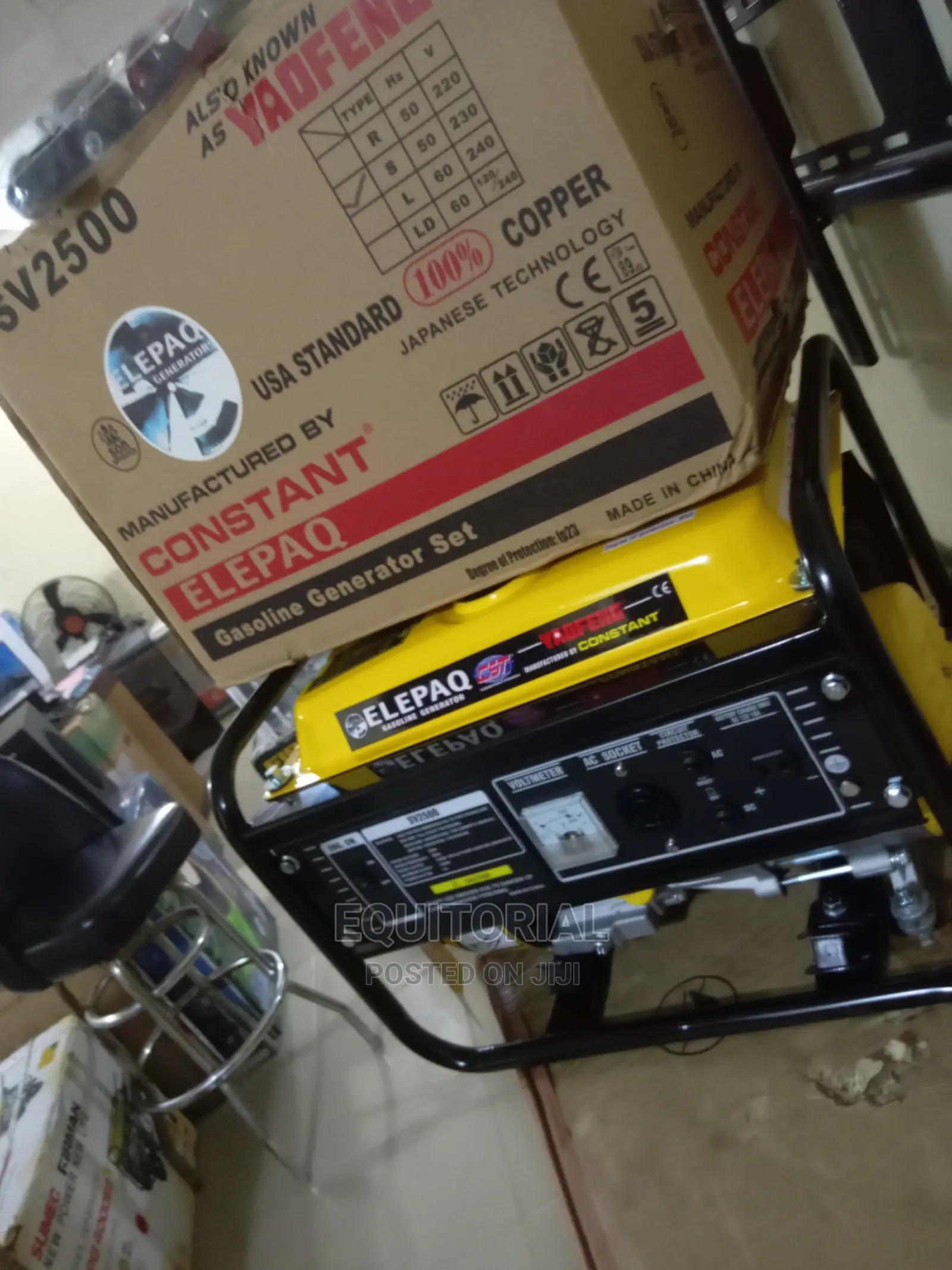 Powerful Yaofeng Elepaq Constant Sv2500 Manual Generator