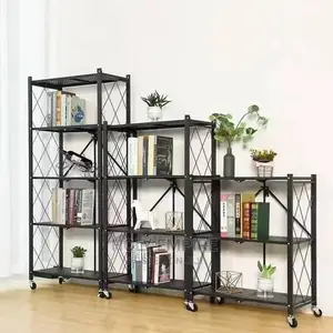 5 Layer Foldable 5 Layers Kitchen Shelf Floor Type Microwave