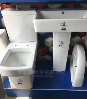 Top Flush Standard Water Closet With Wash Hand Basin.