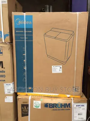 Midea 7kg Washing Machine, Beautiful Design Black Top.