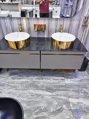 Double Marble Cabinet
