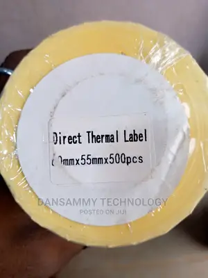 60*55mm Direct Thermal Barcode Sticker