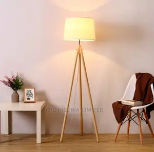 Floor Tripod Lamp Wooden