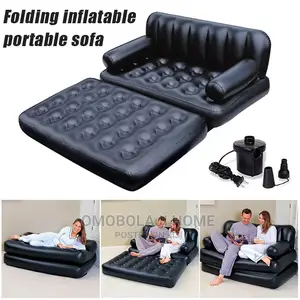 5 in 1 Inflatable Bed Sofa Chair Air Coach + Electric Pump