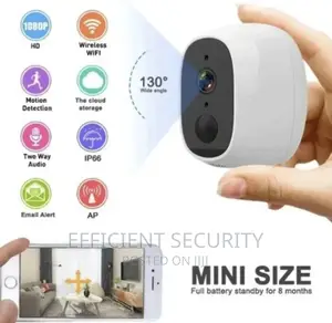 Rechargeable Pir Motion Recording Wifi CCTV Camera
