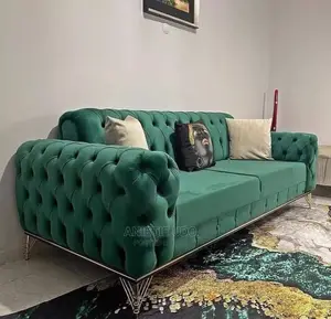 Quality 3 Seater Living Room Fabric Sofa Chair.