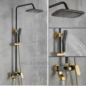Black and Gold Shower Mixers