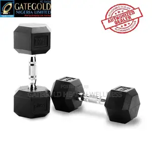 Rubber Hex Dumbbell 12.5kg [Pair]