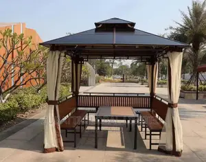 Outdoor Garden Chairs With Garden Gazebo Tent