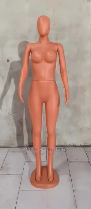 Faceless Plastic Detachable Waist Mannequin With Base