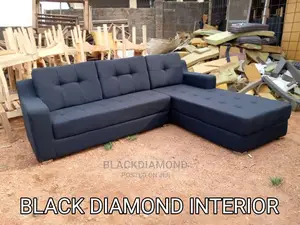 L Shape Fabric Sofa by Blackdiamond Furniture