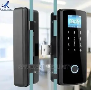 Glass Door Lock Keyless Door Smart Lock, Uses Tuya App