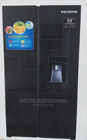 Polystar Inverter Fridge and Freezer With Dispenser