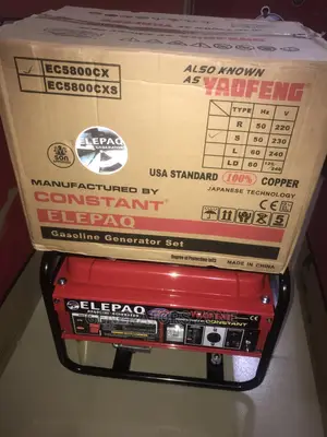 Elepaq Ec5800cx Constant Manual 3.5kva Generator-Brand NEW