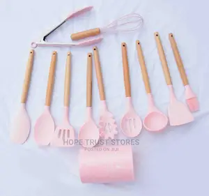 Pink Kitchen Utensils 12pcs
