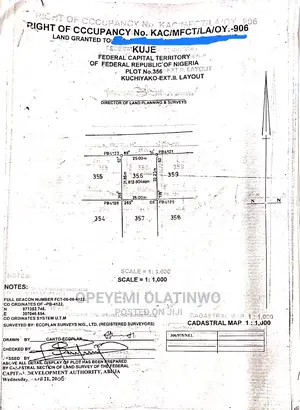 900sqm Flat Land for Sale in Kuchiyako Kuje Abuja