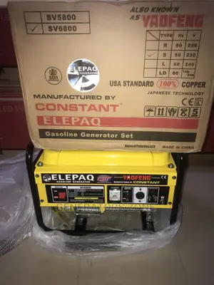 Full Copper 4.5kva Elepaq Constant SV6800 Manual Generator