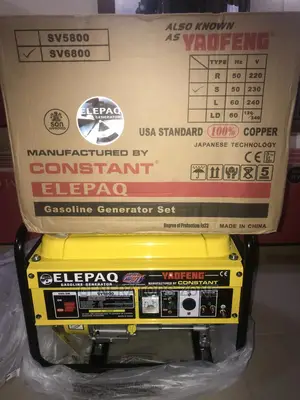 SV6800 Manual 4.5kva Elepaq Constant Generator