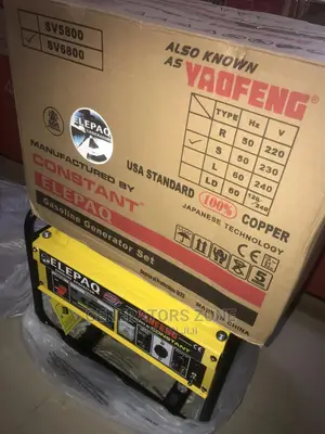 4.5kva Elepaq Constant SV6800 Manual Starter Generator