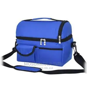 Thickened Double-Layer Lunch Bag - Blue Colour