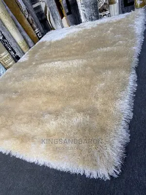 5x7fts VIP Silky Cream Shaggy Turkey Rug(3x5,4x6,7*10 8×11)