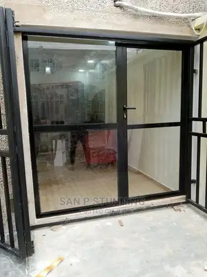Black Frames Aluminium Entrance Door