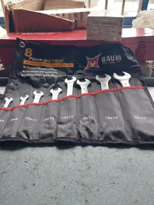 Baum 8pc Double Open End Spanners Set 6x7 to 20 X22