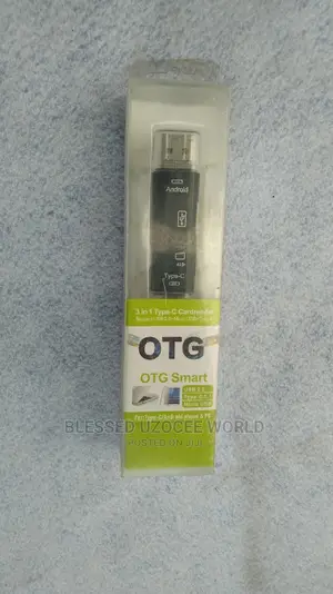3 In1 OTG Smart Card Reader " Type C+ Usb+ Micro Usb"