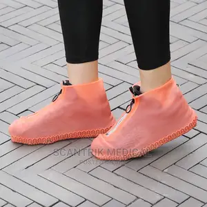 Silicone Reusable Waterproof Latex Overshoes Rain Boots Shoe