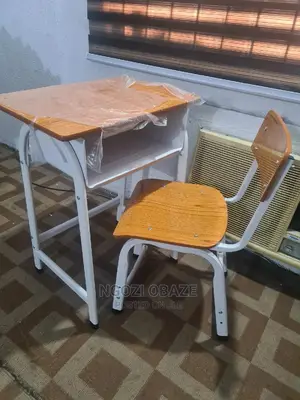 Treated Wooden Desk And Chair