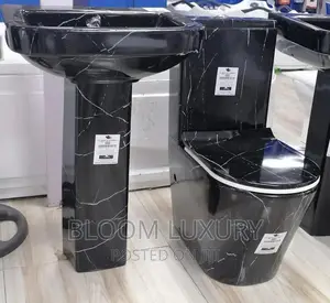 Ivy Black Marble Water Closet