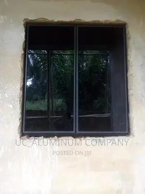 Gray Transun Aluminum Window With Burglary and Net