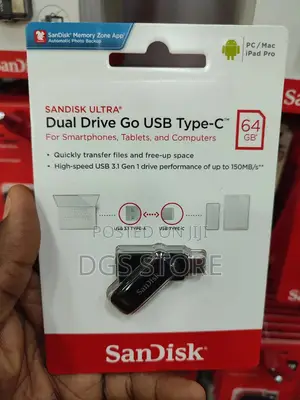 Sandisk Dual Drive Go Usb Type C 64gb Flash Drive OTG